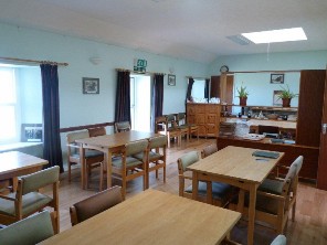 Common room at Beltane House, Papa Westray
