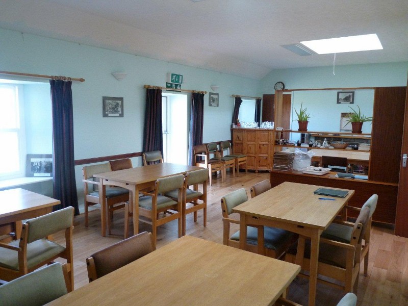 Common room at Beltane House, Papa Westray