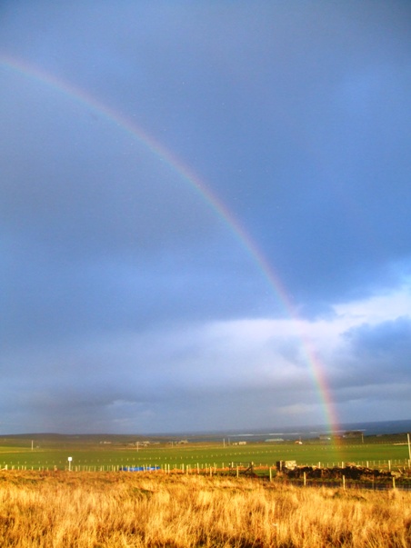 Rainbow over Papa Westray