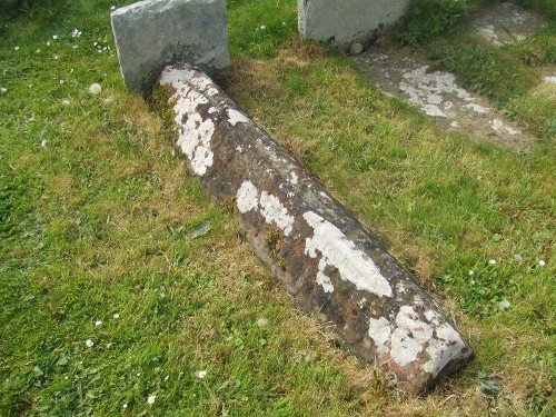 Hogback tombstone in St Botolphs kirkyard