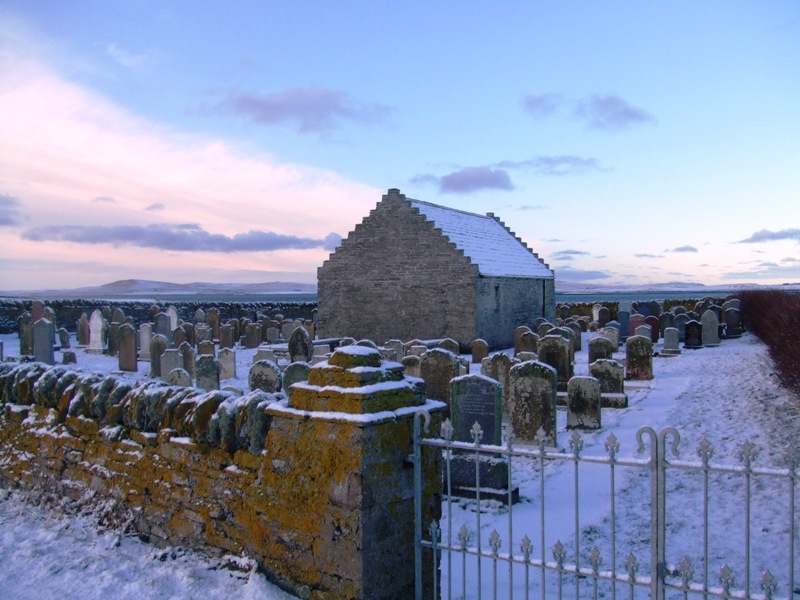 St Boniface Kirk in the snow